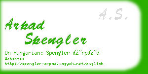 arpad spengler business card